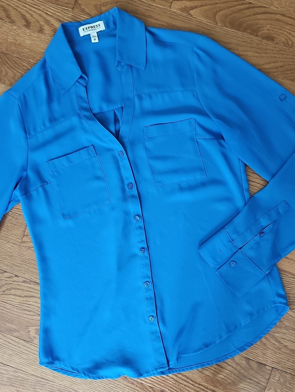 Express Portofino Button-Front Blouse